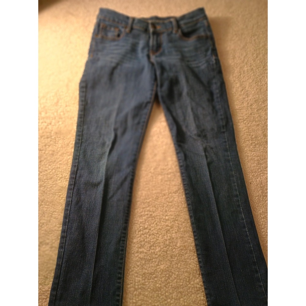 Old Navy Juniors 5 Blue Medium Wash Skinny Jeans Original Mid Rise Stretch Denim